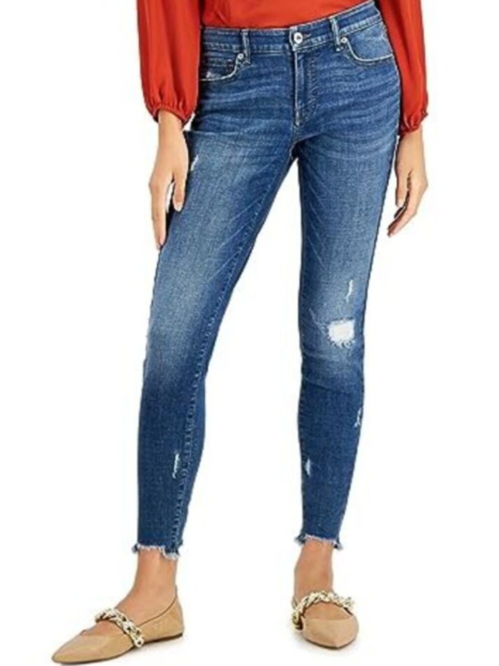NEW - Distressed INC Madison Skinny Jeans Size 12S